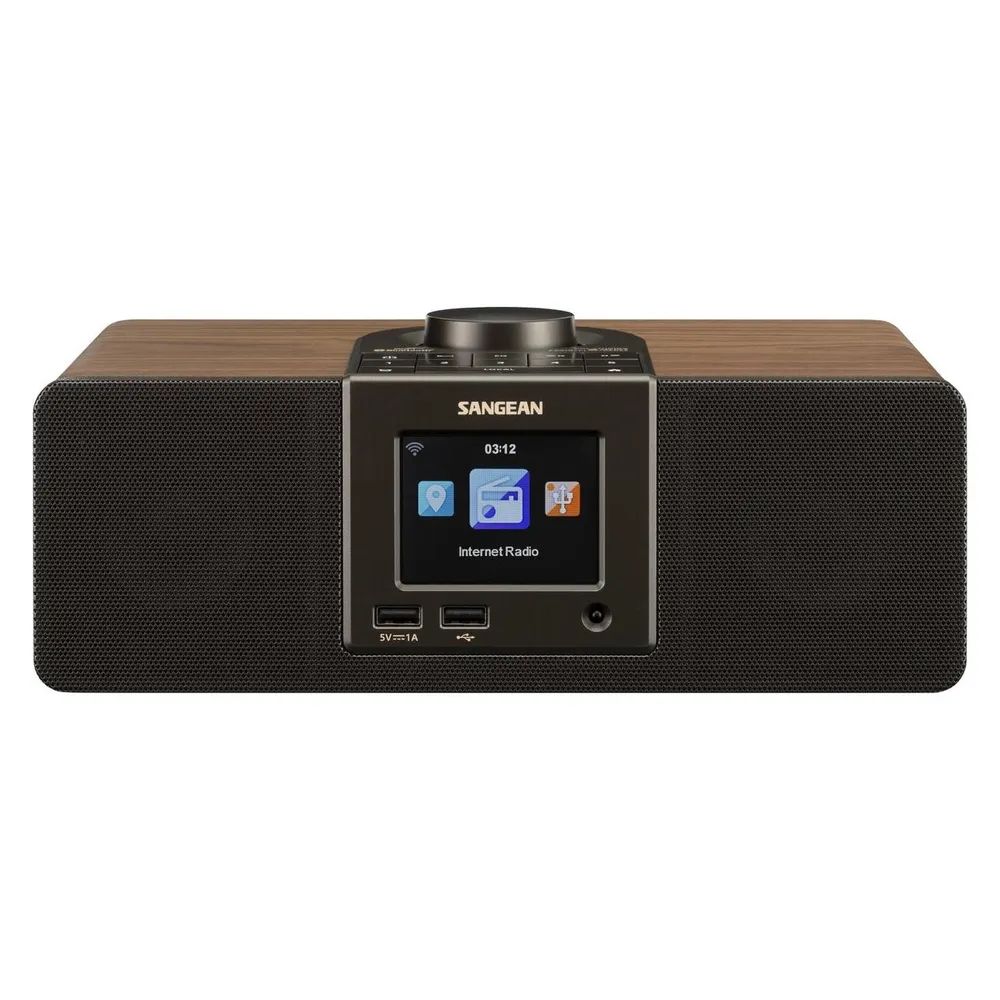 Radio Sangean WFR-32 Wi-Fi Bluetooth LCD Spotify Holz Schwarz