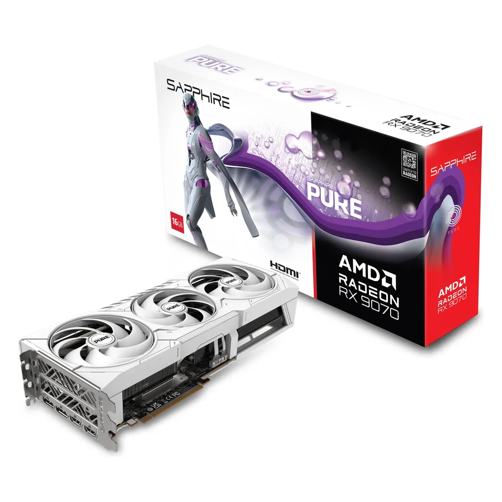 Grafikkarte Sapphire PURE AMD Radeon RX 9070 16GB GDDR6 FSR 4