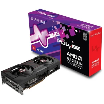 SAPPHIRE PULSE AMD RADEON™ RX 9070 GAMING, 16 GB, DUAL-HDMI/DUAL-DP