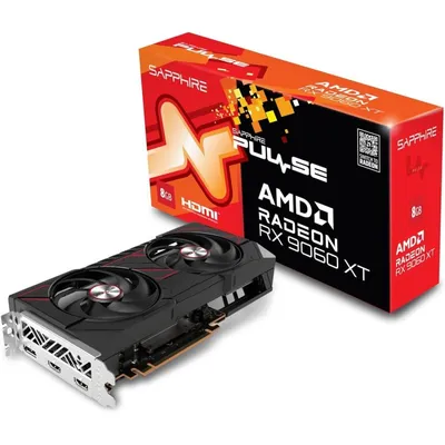 Sapphire Pulse Radeon RX 9060 XT 8 GB GDDR6 Dual-X-Kühlung Gaming-Grafikkarte