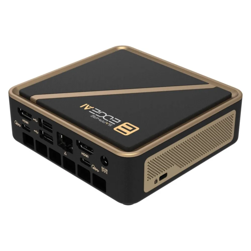 Barebone Sapphire EDGE AI 370 Ryzen AI 370 96GB DDR5 SSD Radeon 890M