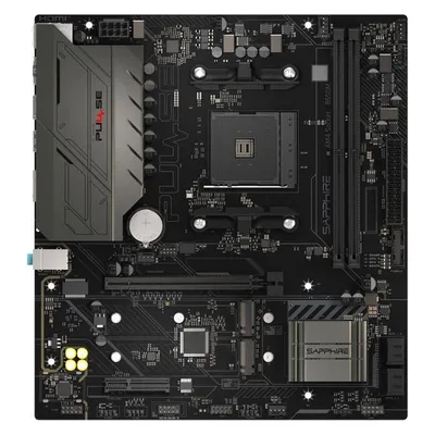 Motherboard SAPPHIRE PULSE B550M AMD B550 AM4 DDR4 µATX RGB 2.5 GbE TPM