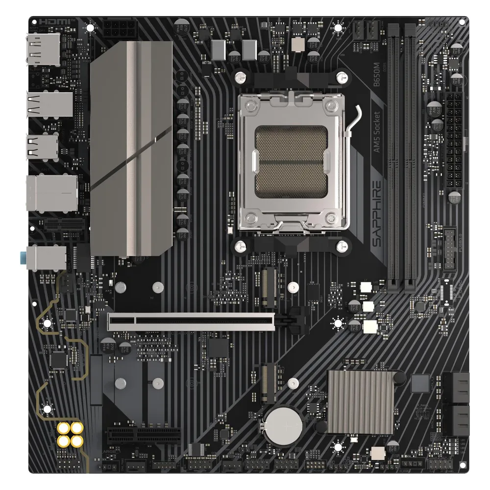 Motherboard Sapphire B650M-E B650 Sockel AM5 DDR5 Micro ATX 2.5GbE PCIe 5.0 RGB
