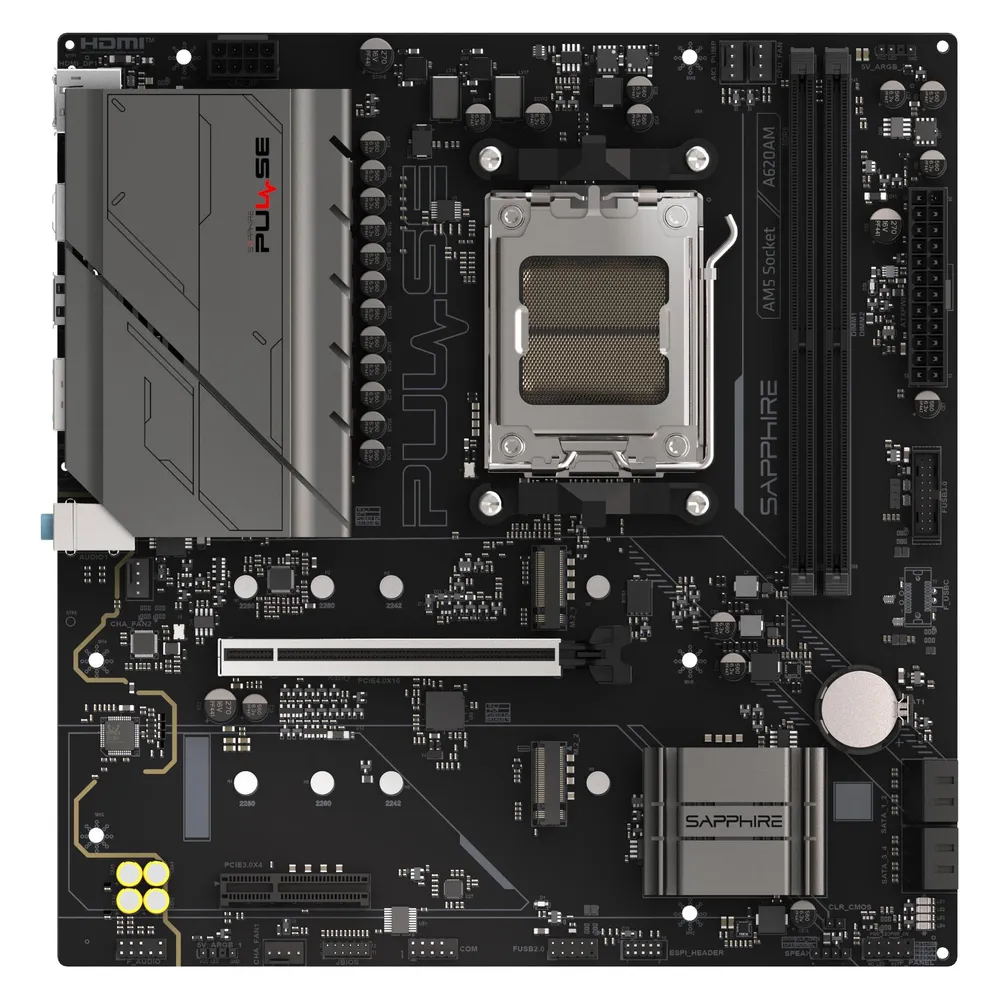 Motherboard Sapphire PULSE A620AM A620 Sockel AM5 DDR5 Micro ATX RGB