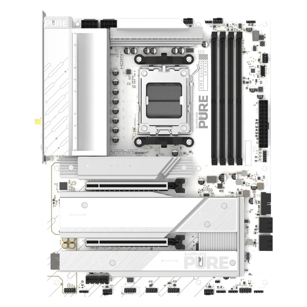 Mainboard Sapphire PURE X870A WIFI7 AMD X870 AM5 DDR5 ATX WiFi7 PCIe 5.0
