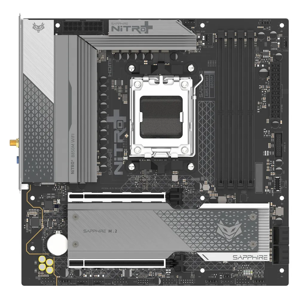 Motherboard Sapphire NITRO+ B850M WIFI AMD B850 Sockel AM5 DDR5 Micro ATX WiFi 6 RGB