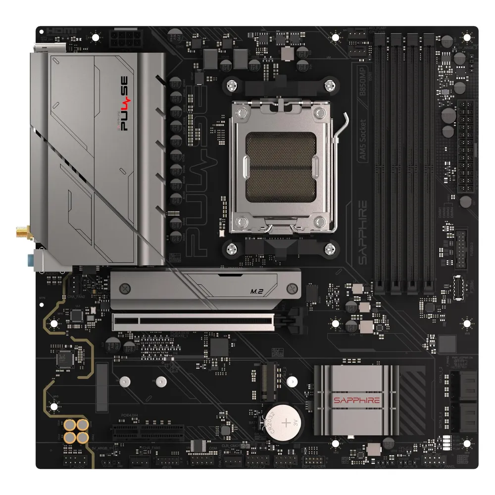 Motherboard Sapphire PULSE B850M WIFI AMD B850 AM5 DDR5 Micro ATX WiFi 6 RGB
