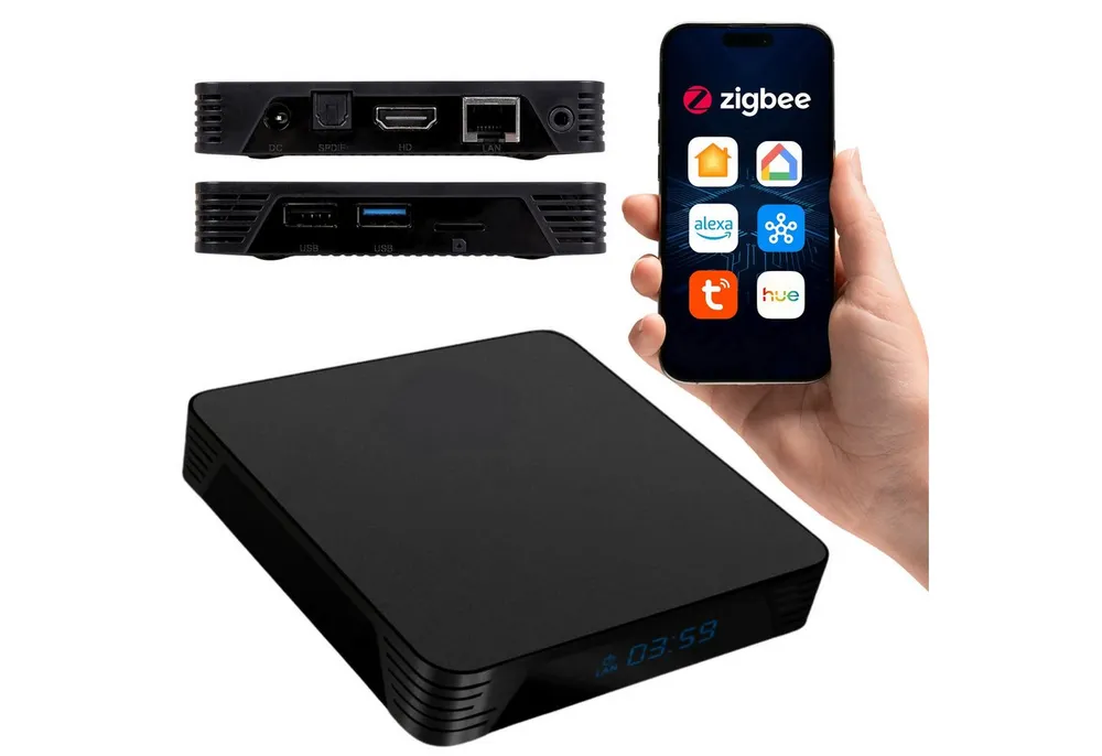 Sarcia.eu Home Assistant Box 4G Plus – Smart Hub 32GB, USB 3.0, Zigbee2MQTT/ZHA Smart-Home-Fernbedienung