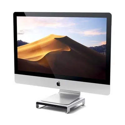 Notebook-Stand Satechi ST-AMSHS USB-C Silber Aluminium mit Kartenleser