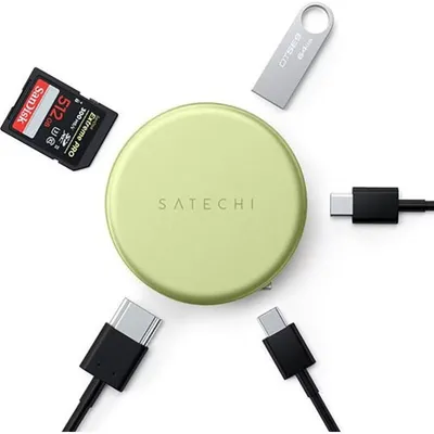 USB-C Hub OntheGo Satechi 5 Ports HDMI SD Gruen MacBook