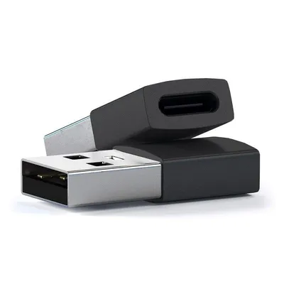 USB 3.0 USB-A auf USB-C Adapter Satechi Schwarz (2er Pack)