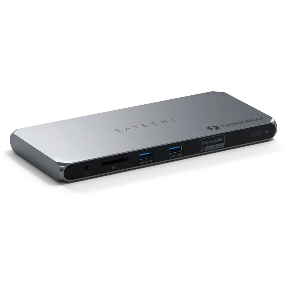 Satechi Thunderbolt 4 Dockingstation mit DisplayLink (11 in 1), Space Grau