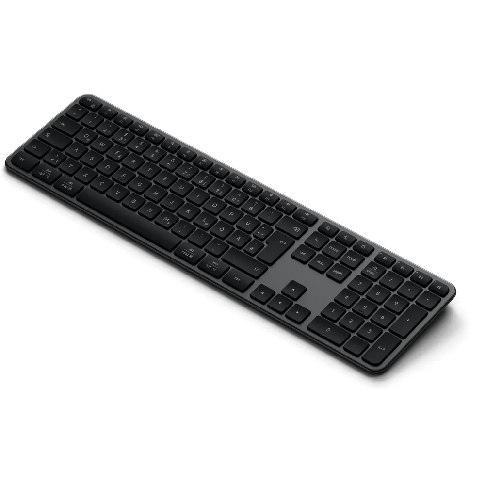 Satechi Slim EX3 Kabellose Tastatur, Space Schwarz, Bluetooth, Deutsch