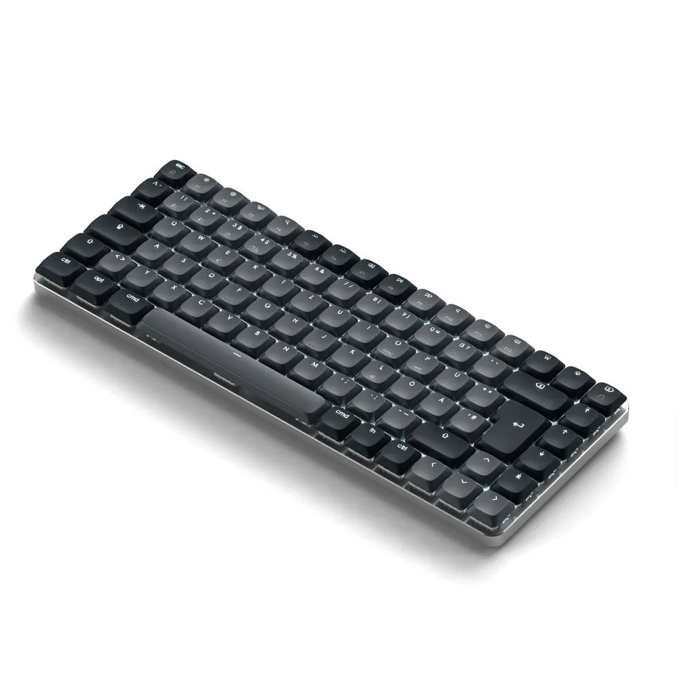 Satechi SM1 Slim Mechanical Backlit Tastatur, Dunkel, Bluetooth, Deutsch
