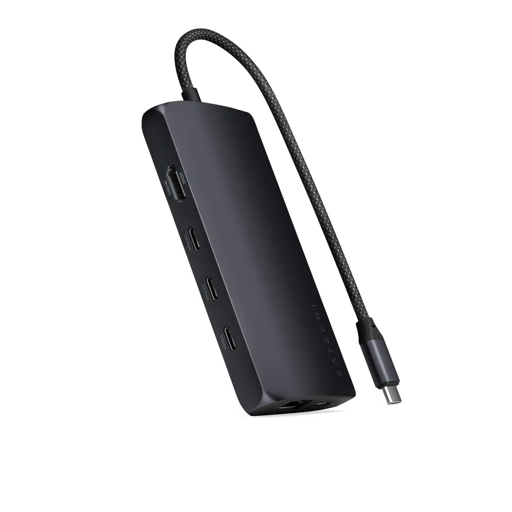Satechi USB-C Multiport Adapter (8 in 1), Mitternacht