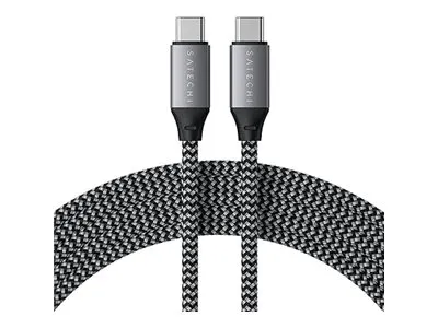 Satechi USB-C auf USB-C Kabel, Space Grau, 2m, 100W