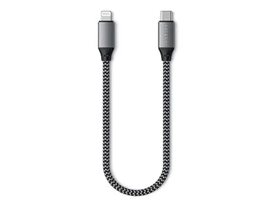 Satechi USB-C auf Lightning Kabel, Anthrazit, 0,25m, 60W