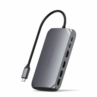 Satechi M1 USB-C Multimedia Adapter Schwarz