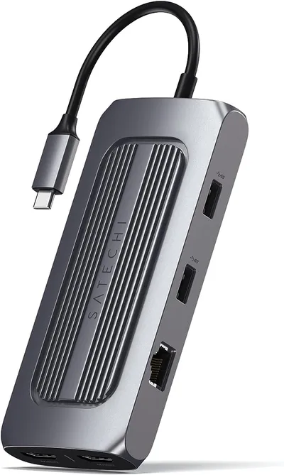 Satechi USB-C Multiport MX Adapter (9 in 1), Space Grau