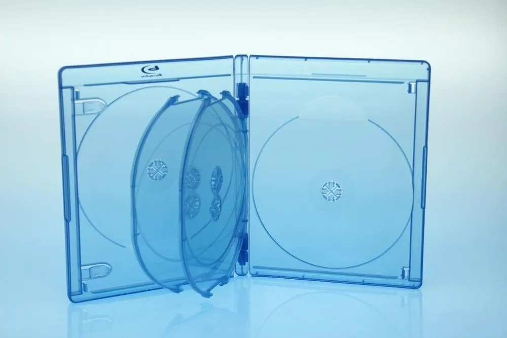 Sauerwald DVD-Hülle BluRay 6er BD Hülle / 15mm / geeignet für 6 Datenträger