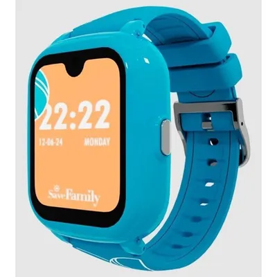 SaveFamily Iconic Plus 2 4G GPS 1.78" Full HD Touch Blau One Size IP67 Kinder Smartwatch