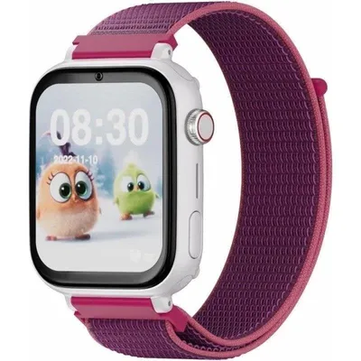 SaveFamily Savewatch Plus 4G 1,85" Silber Armband Lila IP67 SOS-Taste