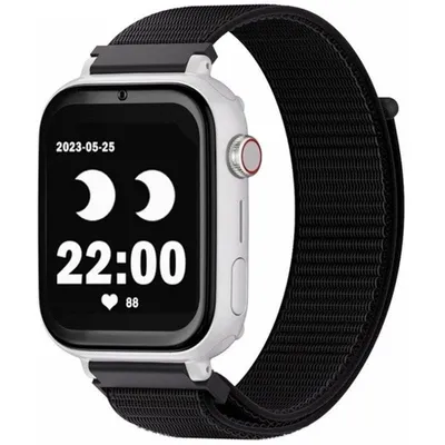SaveFamily Save Family Plus 4G GPS 40mm Digital Weißes Gehäuse Schwarzes Textilband IP67 SOS