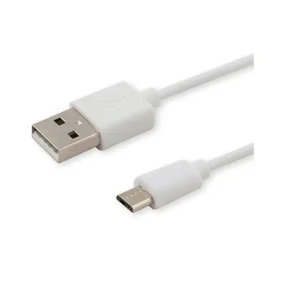 Savio CL-123 USB-Kabel, 1 m, weiß, 2,1 A, Micro-USB, 480 Mbit/s, hohe Übertragungsrate