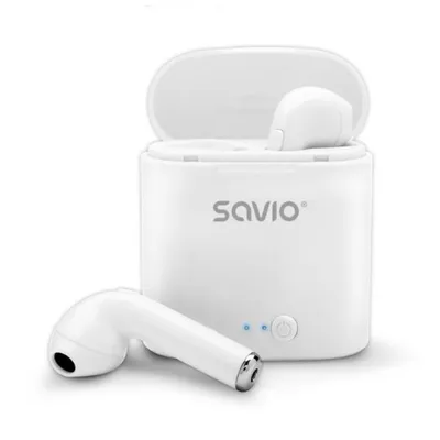 Savio Kabellose Bluetooth 5.0-Kopfhörer mit Mikrofon und Ladestation