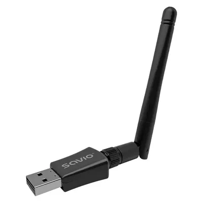WLAN-Adapter Savio AK-61 Dual Band USB 2.4GHz 5GHz Externe Antenne