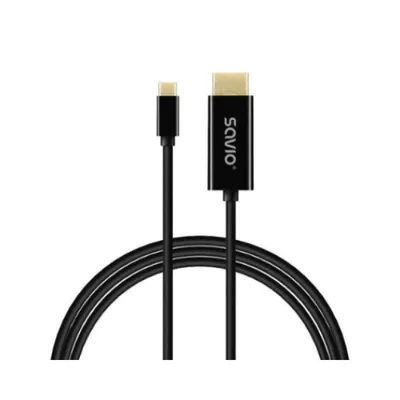 Kabel Savio CL-191 USB-C auf HDMI 2m 4K FHD 120Hz Schwarz