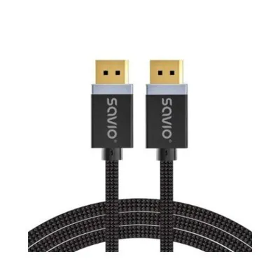 DisplayPort-Kabel Savio CL-176 3m 8K 60Hz HDR Schwarz