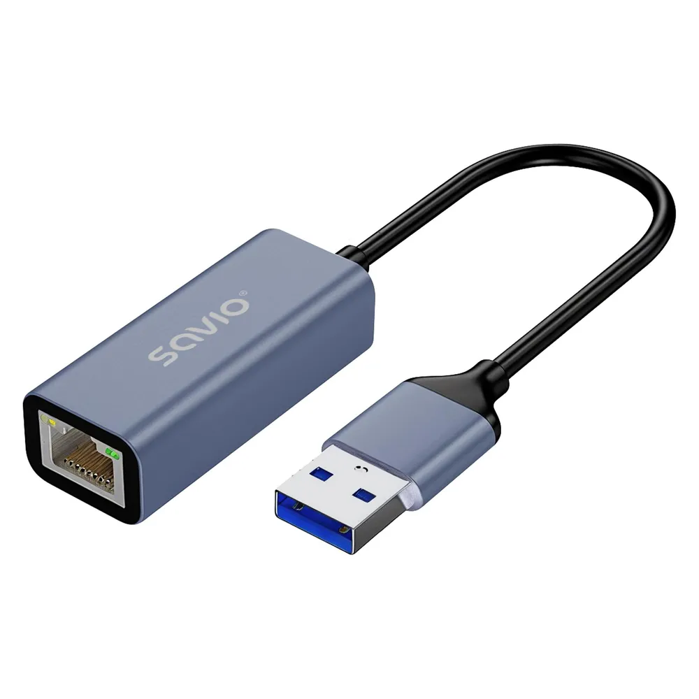 Savio AK-83 USB-A auf Gigabit Ethernet Adapter