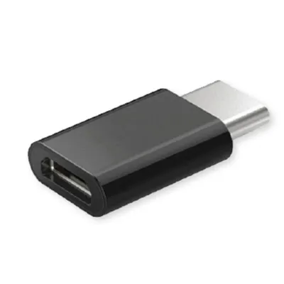Adapter Savio AK-31 Micro USB zu USB Typ C Schwarz kompakt