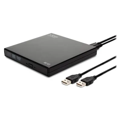 Externer DVD-Brenner Savio AK-43 Slim USB 2.0 Schwarz Plug & Play