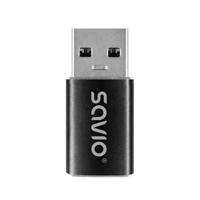 Adapter Savio AK-81 USB-C 3.1 Weiblich zu USB-A 3.1 Männlich