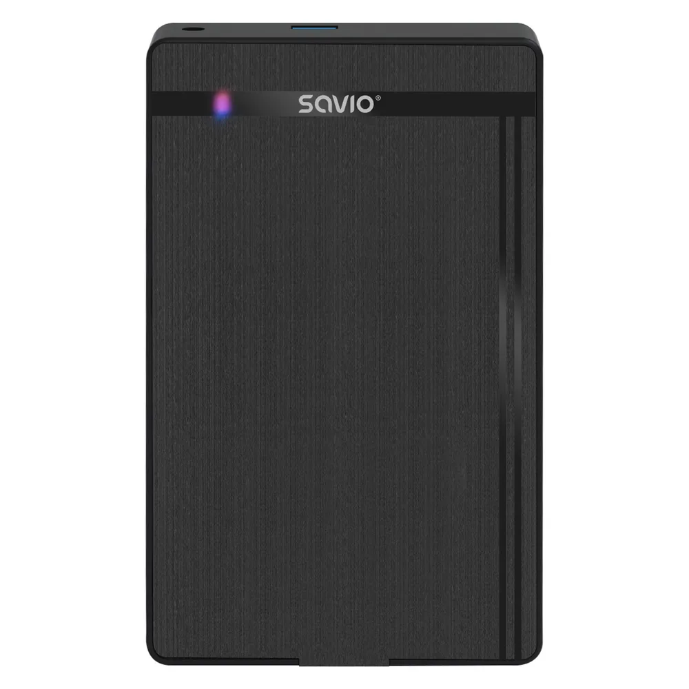PC-Gehäuse Savio AK-87 2,5/3,5" ABS Schwarz mit Netzteil