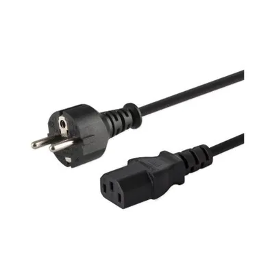 Savio SAVKABELCL-138 1,8 m Schuko-IEC C13 250 V schwarzes Kupfer-Stromkabel