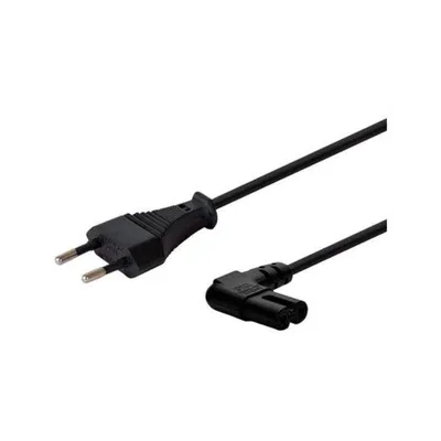Savio CL-144 Kabel, 3 m, schwarz, 2-polig, Stecker/Stecker, Winkel, IEC Typ E, 250 V