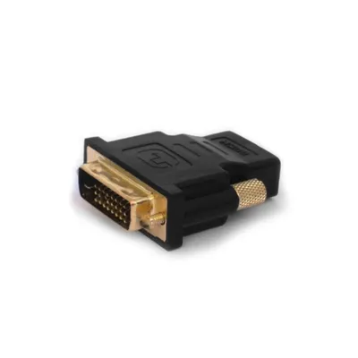 Adapter Savio CL-21 DVI-D 24+1 Stecker HDMI Buchse vergoldet Schwarz