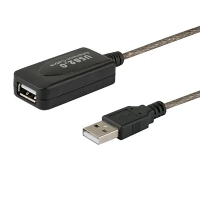 Savio CL-76 5M USB 2.0 Stecker auf Buchse Schwarz 480 Mbit/s USB-Kabel
