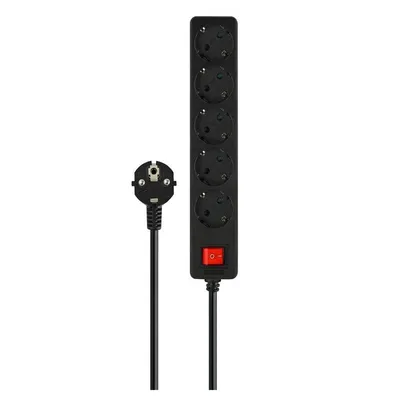 Steckdosenleiste Savio LZ-15 5 Steckplätze Schuko mit Schalter und 5 m Kabel