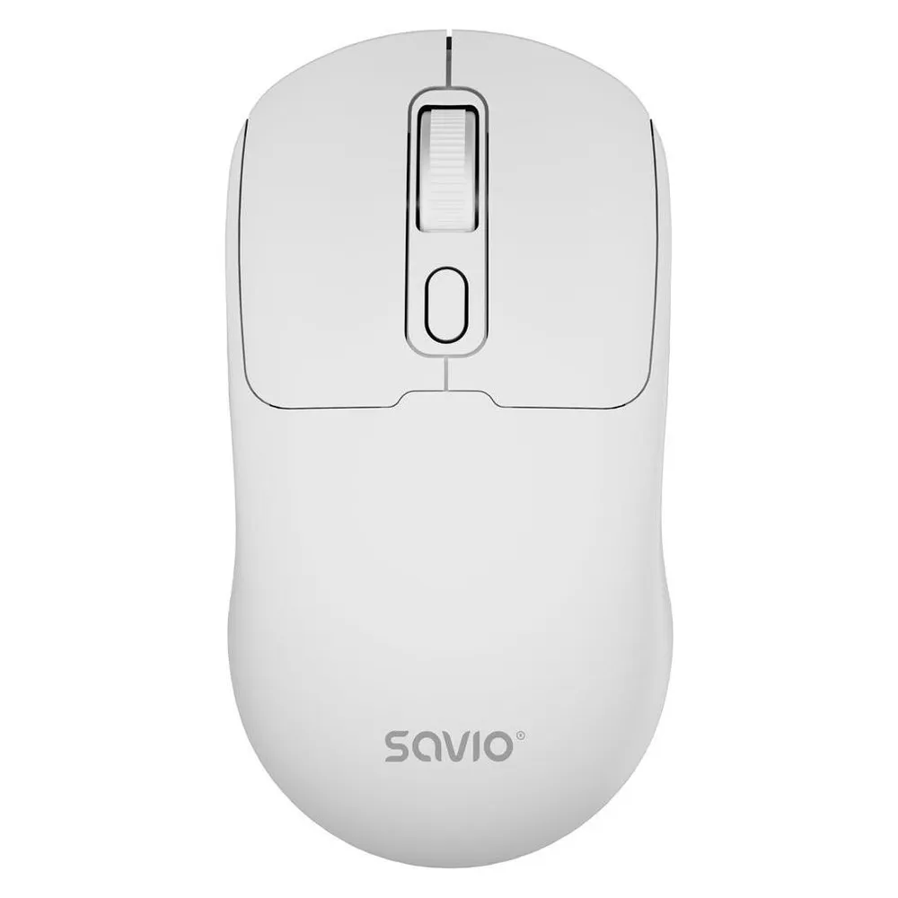 Ratón Savio MB-05 Bluetooth Kabellos 1600 DPI Weiß Leiser Klick