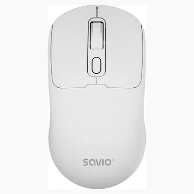 Ratón Savio MB-05 Bluetooth Kabellos 1600 DPI Weiß Leiser Klick