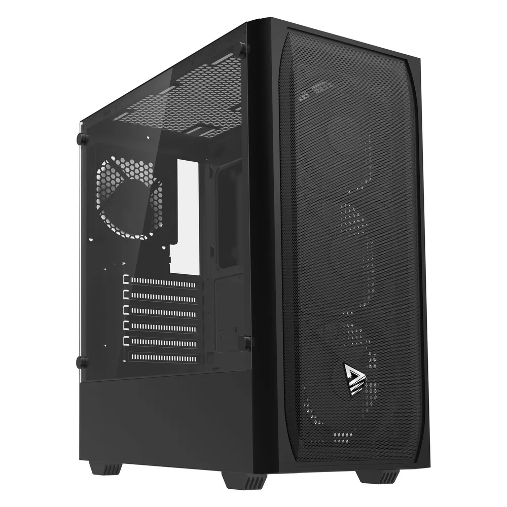 ATX Tower Savio Noctis Flow Cube Glas USB-C Kabelmanagement