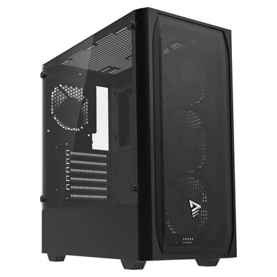 ATX Tower Savio Noctis Flow Cube Glas USB-C Kabelmanagement