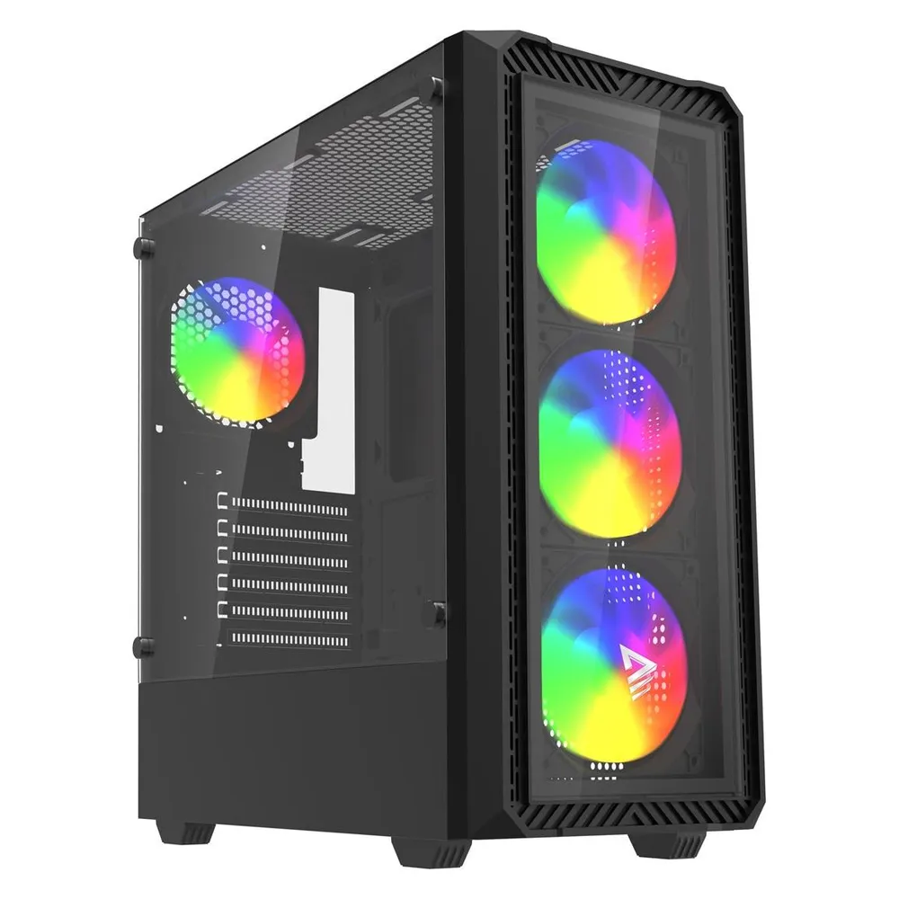ATX Tower Savio Noctis Glass RGB gehärtetes Glas RGB schwarz