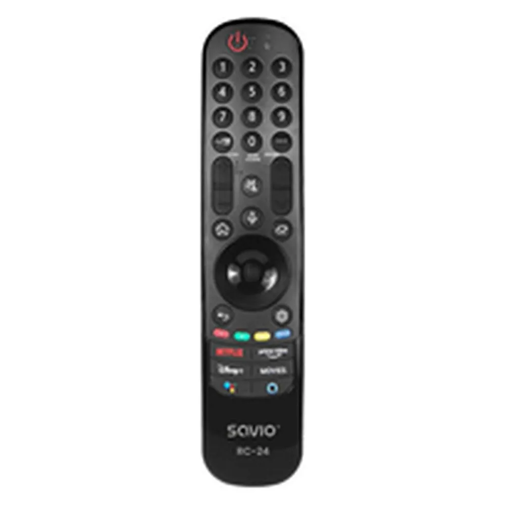 Fernbedienung Savio RC-24 Universal LG Smart Sprachsteuerung IR Schwarz