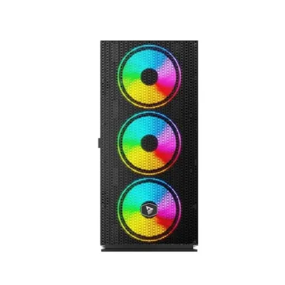 Savio Raptor X1 ARGB Tower, 4 Lüfter, gehärtetes Glas, Sprachsteuerung, USB 3.0