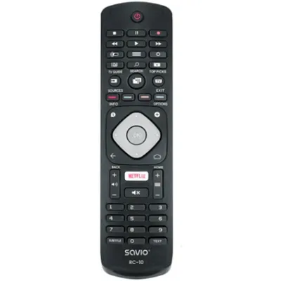 Savio RC-10 TV-Fernbedienung, kompatibel mit Philips Smart TV